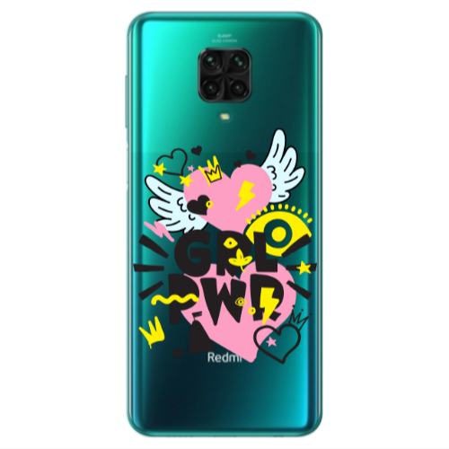 Xiaomi Redmi Note 9S Grl Pwr Transparent Silicone TPU Θήκη