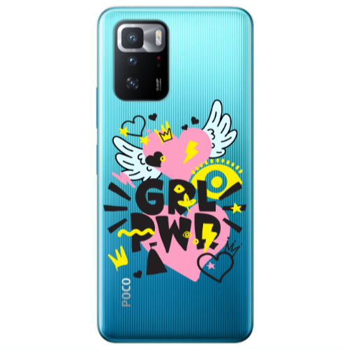 Xiaomi Poco X3 GT Grl Pwr Transparent Silicone TPU Θήκη