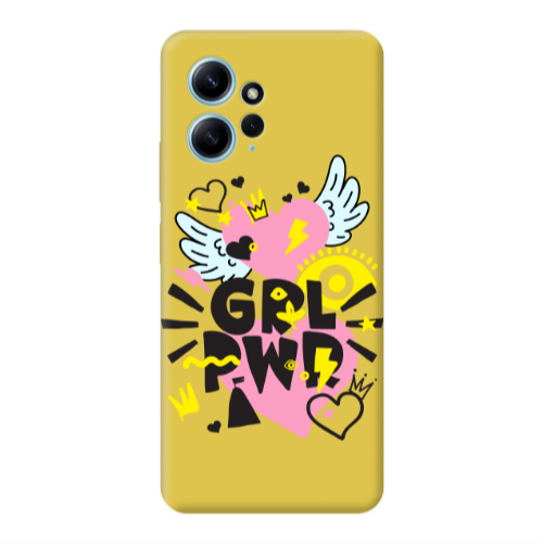 Xiaomi Redmi Note 12 4G Grl Pwr Yellow Colored Silicone TPU Θήκη