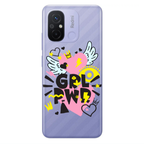 Xiaomi Redmi 12C Grl Pwr Transparent Silicone TPU Θήκη