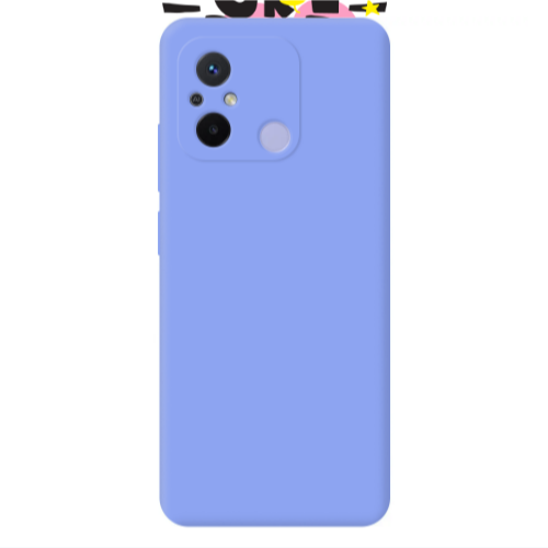 Xiaomi Redmi 12C Grl Pwr Light Purple Colored Silicone TPU Θήκη