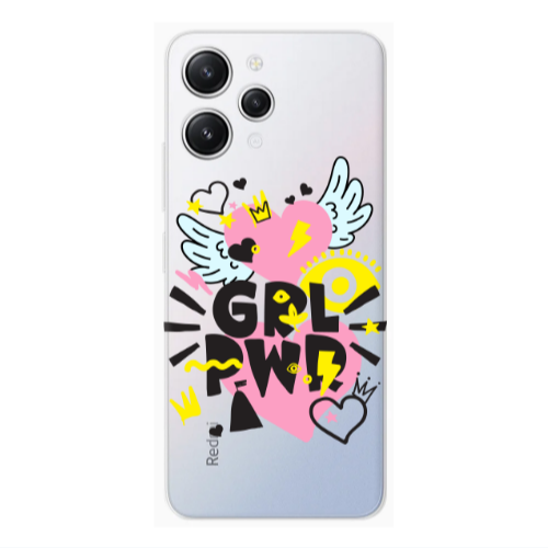 Xiaomi Redmi 12 Grl Pwr Transparent Silicone TPU Θήκη