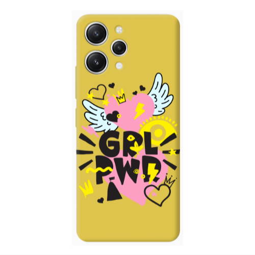 Xiaomi Redmi 12 Grl Pwr Yellow Colored Silicone TPU Θήκη