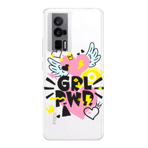 Xiaomi Poco F5 Pro Grl Pwr Transparent Silicone TPU Θήκη