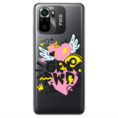 Xiaomi Poco M5 s Grl Pwr Transparent Silicone TPU Θήκη