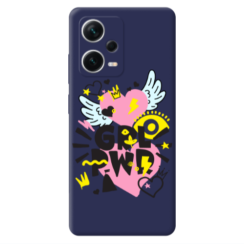 Xiaomi Poco X5 Grl Pwr Dark blue Colored Silicone TPU Θήκη