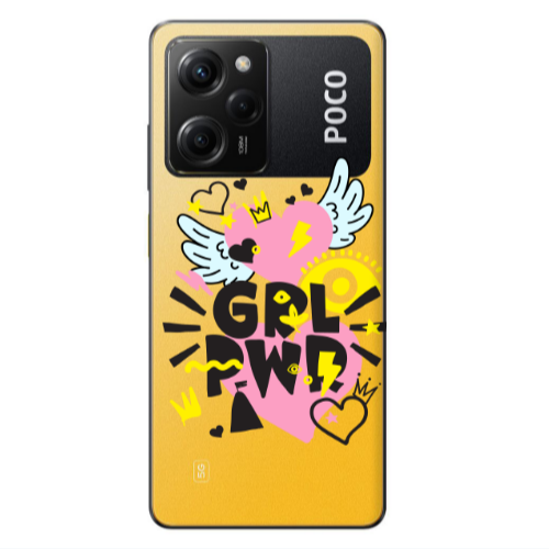 Xiaomi Poco X5 Pro Grl Pwr Transparent Silicone TPU Θήκη