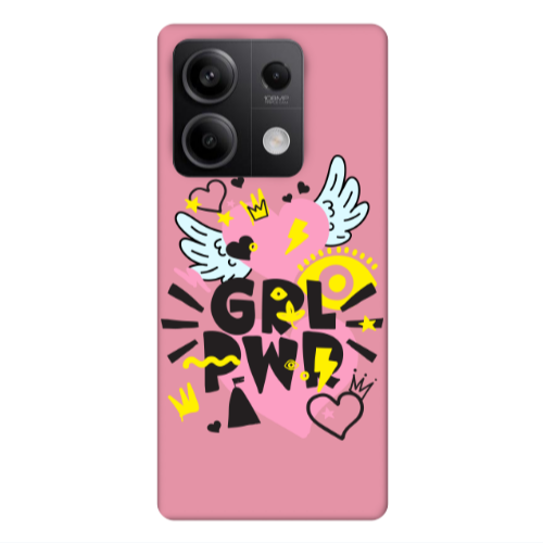 Xiaomi Redmi Note 13 5G Grl Pwr Pink Colored Silicone TPU Θήκη