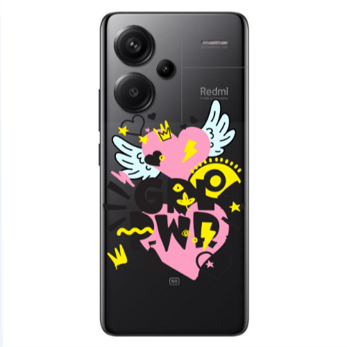 Xiaomi Redmi Note 13 Pro+ 5G  Grl Pwr Transparent Silicone TPU Θήκη