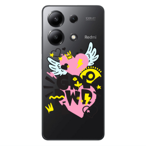 Xiaomi Redmi Note 13 4G Grl Pwr Transparent Silicone TPU Θήκη