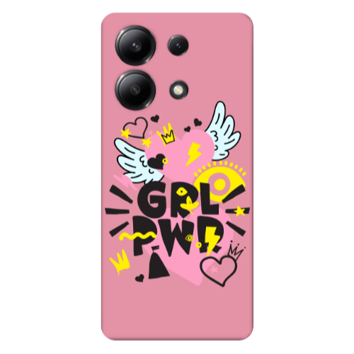 Xiaomi Redmi Note 13 4G Grl Pwr Pink Colored Silicone TPU Θήκη