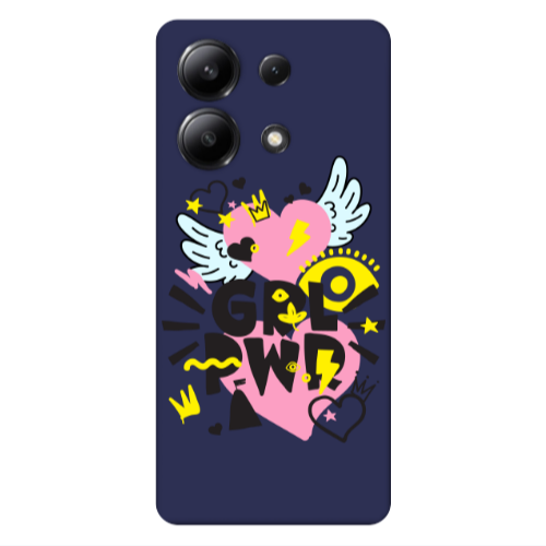 Xiaomi Redmi Note 13 4G Grl Pwr Dark blue Colored Silicone TPU Θήκη