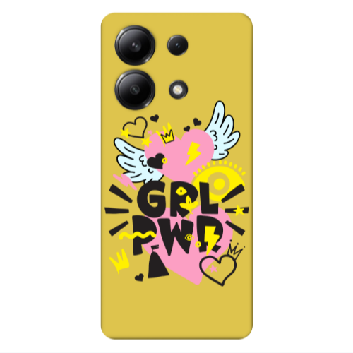 Xiaomi Redmi Note 13 4G Grl Pwr Yellow Colored Silicone TPU Θήκη