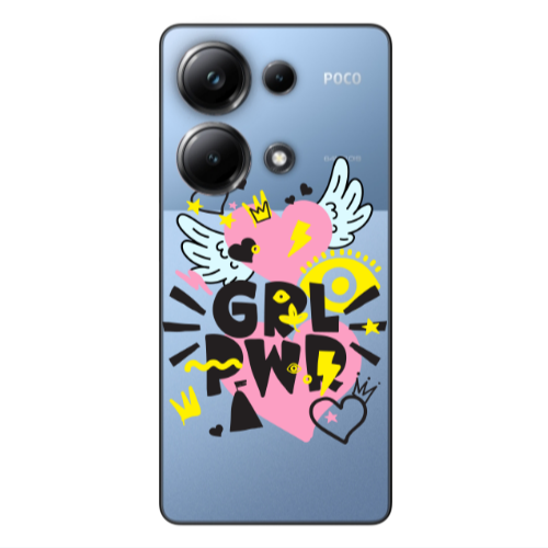 Xiaomi Poco M6 Pro 4G Grl Pwr Transparent Silicone TPU Θήκη