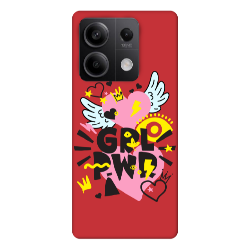 Xiaomi Redmi Note 13Pro 5G Grl Pwr Red Colored Silicone TPU Θήκη