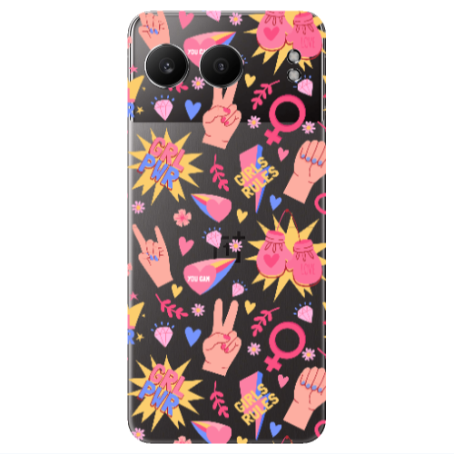 Oneplus Nord 4 Grl Pwr 2 Transparent Silicone TPU Θήκη