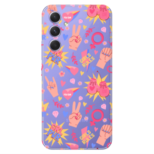 Samsung A56 Grl Pwr 2 Transparent Silicone TPU Θήκη