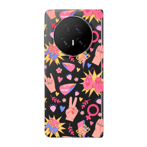 Honor Magic V5 Grl Pwr 2 Transparent Silicone TPU Θήκη
