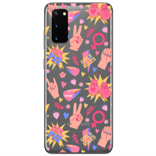 Samsung S20 Grl Pwr 2 Transparent Silicone TPU Θήκη
