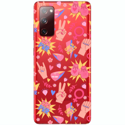 Samsung S20 FE Grl Pwr 2 Transparent Silicone TPU Θήκη