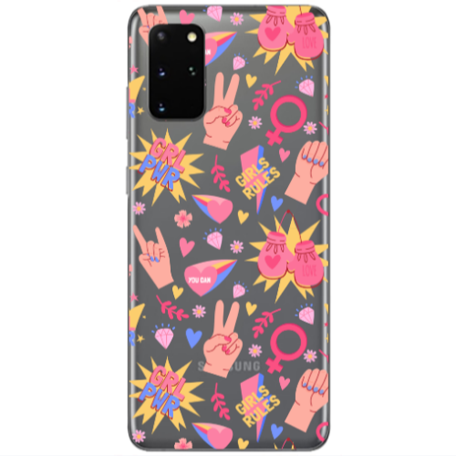 Samsung S20 Plus Grl Pwr 2 Transparent Silicone TPU Θήκη