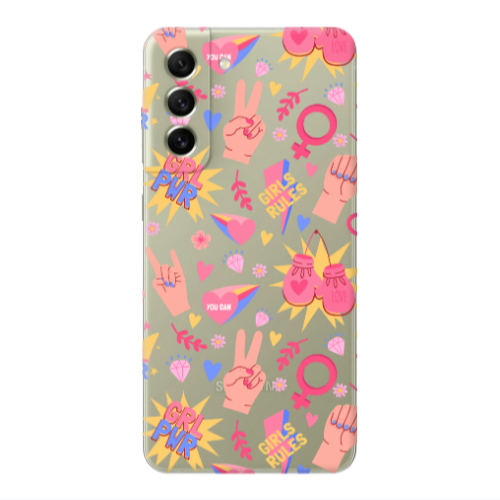 Samsung S22 Plus Grl Pwr 2 Transparent Silicone TPU Θήκη