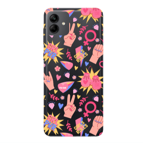 Samsung A04 Grl Pwr 2 Transparent Silicone TPU Θήκη
