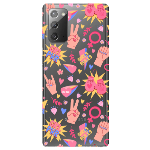 Samsung Note 20 Grl Pwr 2 Transparent Silicone TPU Θήκη