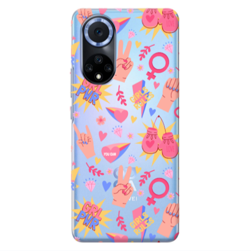 Huawei Nova 9 Grl Pwr 2 Transparent Silicone TPU Θήκη
