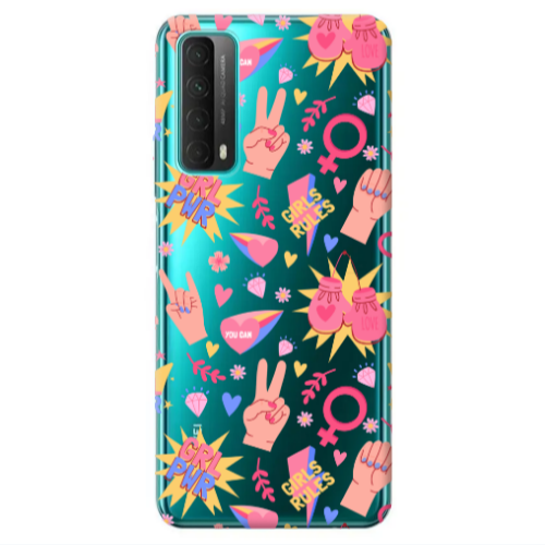 Huawei P Smart 2021 Grl Pwr 2 Transparent Silicone TPU Θήκη