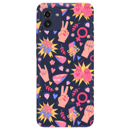 Samsung A03 Grl Pwr 2 Transparent Silicone TPU Θήκη