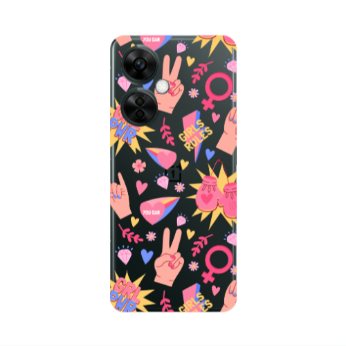 Oneplus Nord CE 3 Lite 5G Grl Pwr 2 Transparent Silicone TPU Θήκη