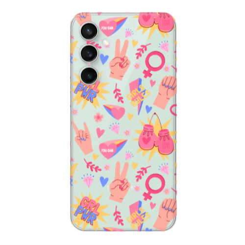 Samsung S24 Grl Pwr 2 Transparent Silicone TPU Θήκη