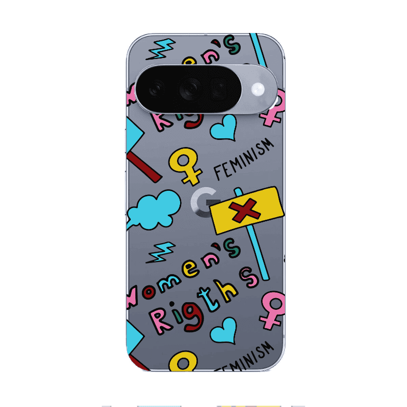 Google Pixel 10 Feminism Transparent Silicone TPU Θήκη