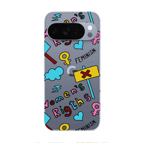 Google Pixel 10 Pro Feminism Transparent Silicone TPU Θήκη