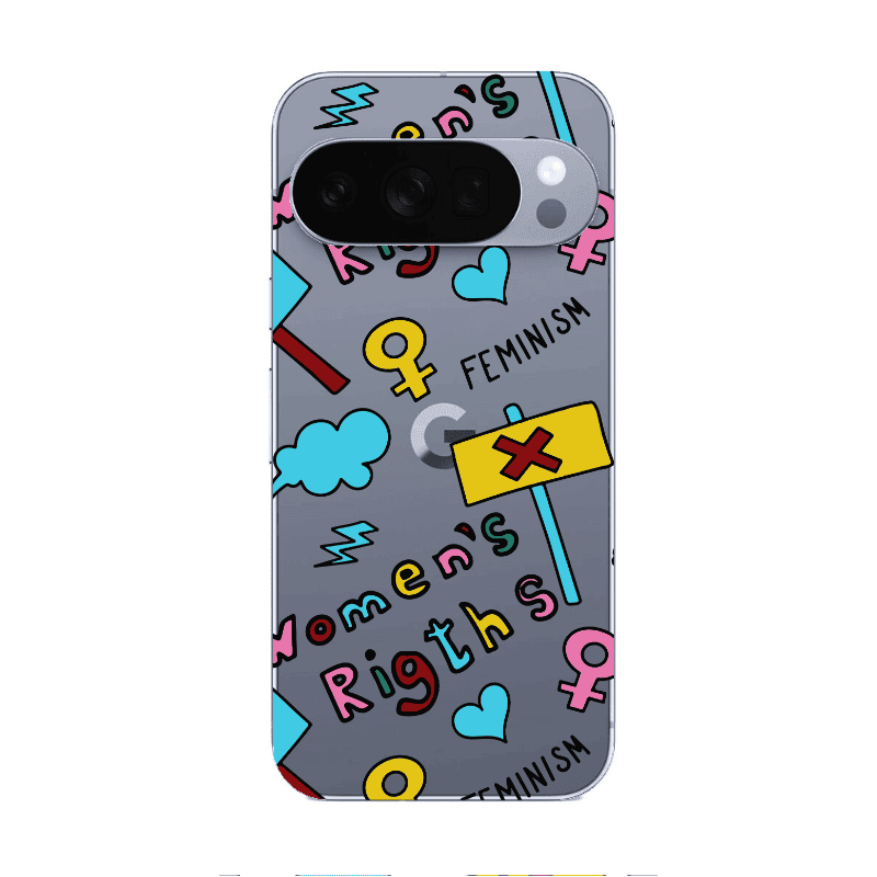 Google Pixel 10 Pro Feminism Transparent Silicone TPU Θήκη