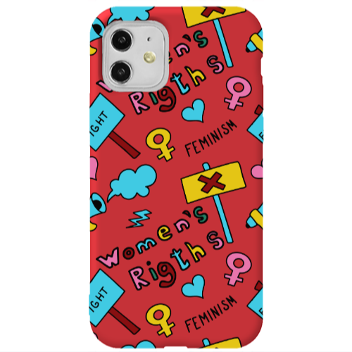 Apple iPhone 11  Feminism Red Colored Silicone TPU Θήκη