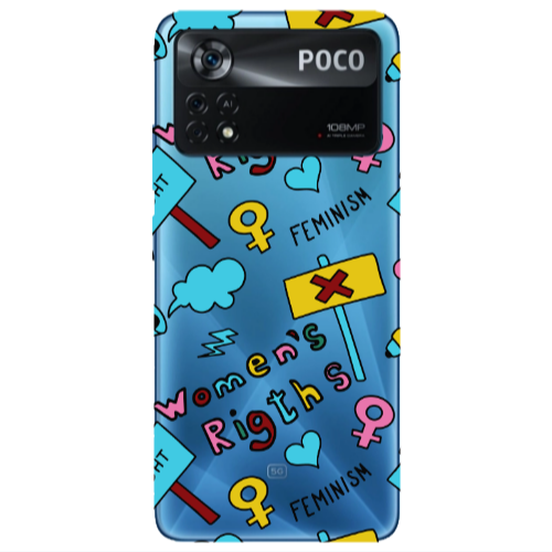 Xiaomi Poco X4 Pro Feminism Transparent Silicone TPU Θήκη