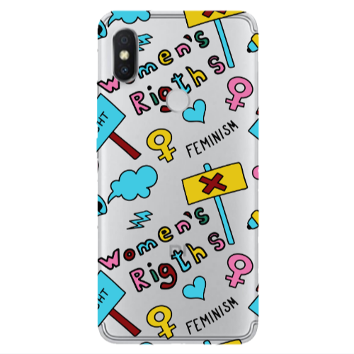 Xiaomi Redmi S2 Feminism Transparent Silicone TPU Θήκη