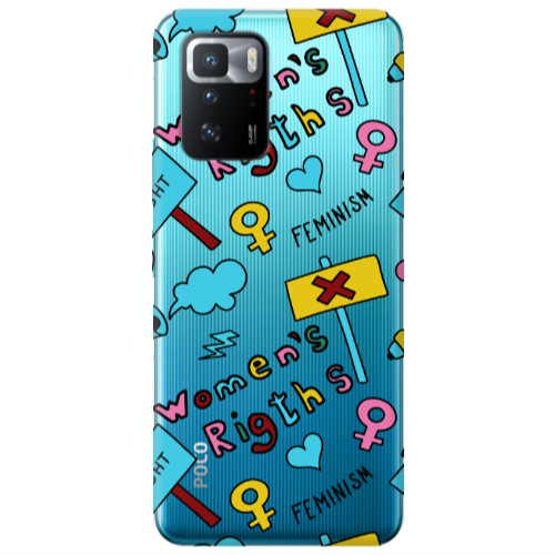 Xiaomi Poco X3 GT Feminism Transparent Silicone TPU Θήκη