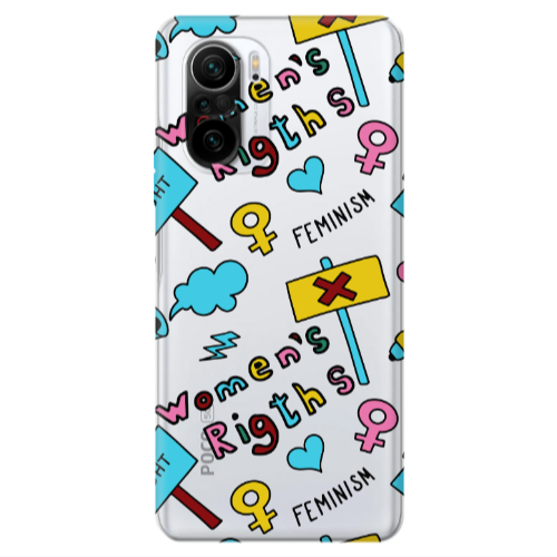 Xiaomi Poco F3 Feminism Transparent Silicone TPU Θήκη
