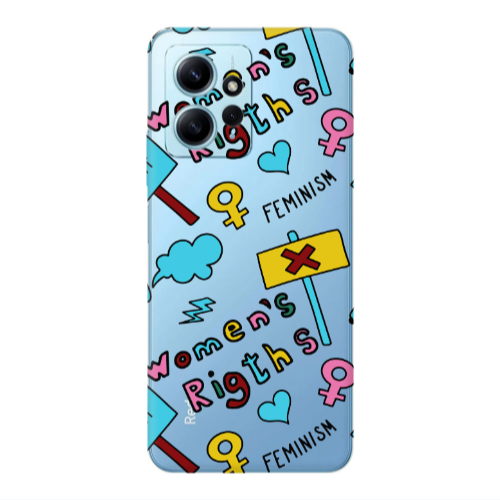Xiaomi Redmi Note 12 4G Feminism Transparent Silicone TPU Θήκη