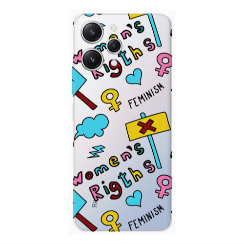 Xiaomi Redmi 12 Feminism Transparent Silicone TPU Θήκη