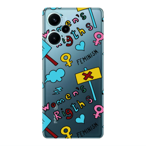 Xiaomi Poco F5 Feminism Transparent Silicone TPU Θήκη