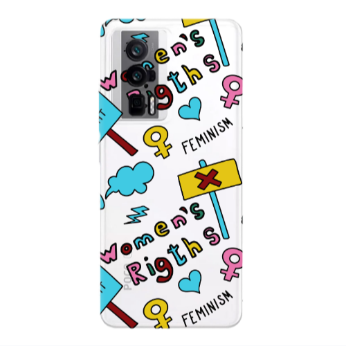 Xiaomi Poco F5 Pro Feminism Transparent Silicone TPU Θήκη