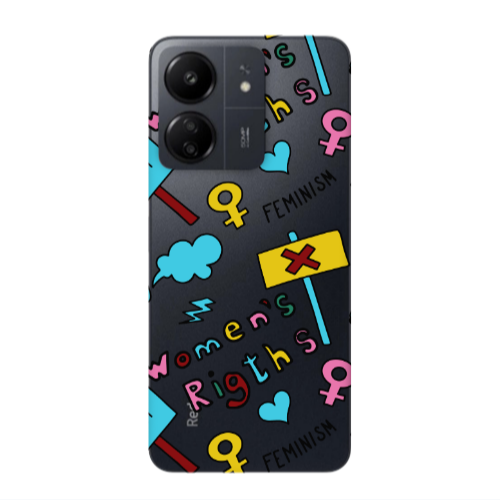 Xiaomi Redmi 13C Feminism Transparent Silicone TPU Θήκη