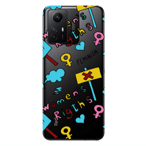 Xiaomi Redmi Note 12s Feminism Transparent Silicone TPU Θήκη