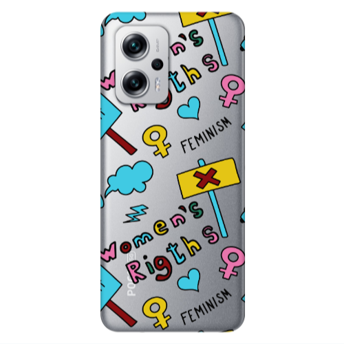Xiaomi Poco X4 GT Feminism Transparent Silicone TPU Θήκη