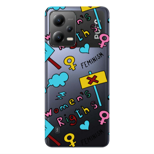 Xiaomi Poco X5 Feminism Transparent Silicone TPU Θήκη