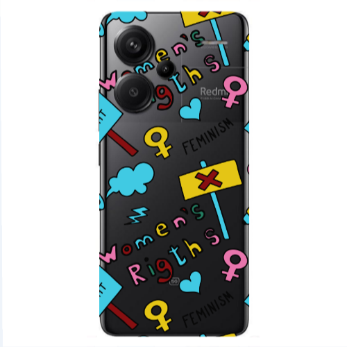 Xiaomi Redmi Note 13 Pro+ 5G  Feminism Transparent Silicone TPU Θήκη